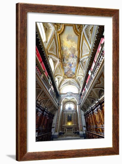 The Sacristy of San Domenico Maggiore Church Housing Coffins of Members of Royal Aragonese Family-Carlo Morucchio-Framed Photographic Print