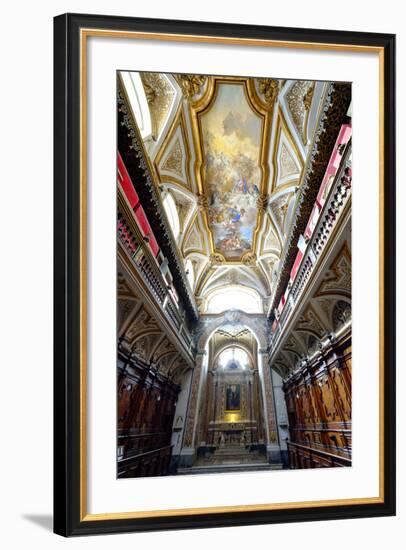 The Sacristy of San Domenico Maggiore Church Housing Coffins of Members of Royal Aragonese Family-Carlo Morucchio-Framed Photographic Print