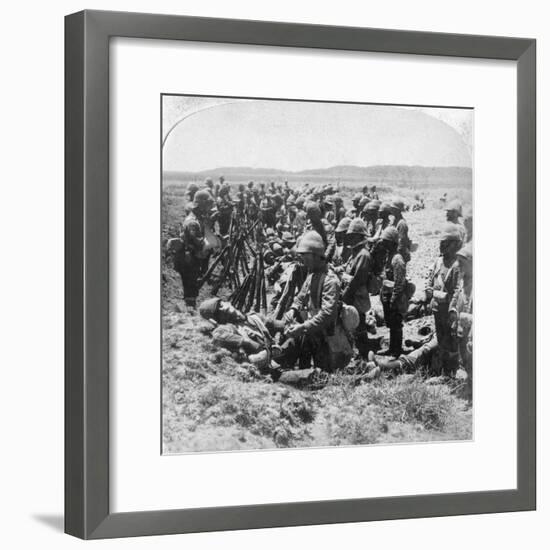 The Sad Roll Call after Some of the British Were Cut Off at Dordrecht, 30th December 1900-Underwood & Underwood-Framed Giclee Print