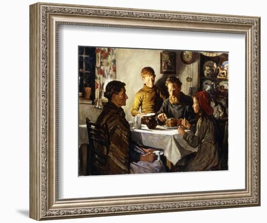 The Saffron Cake, 1920 (Oil on Canvas)-Stanhope Alexander Forbes-Framed Giclee Print