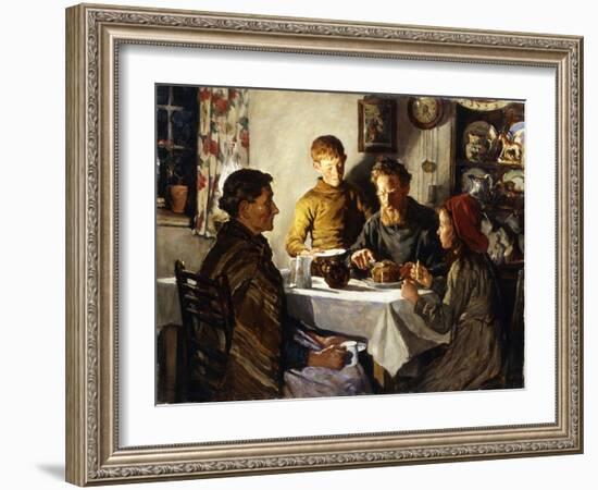 The Saffron Cake, 1920 (Oil on Canvas)-Stanhope Alexander Forbes-Framed Giclee Print