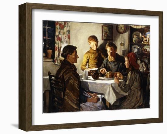 The Saffron Cake, 1920 (Oil on Canvas)-Stanhope Alexander Forbes-Framed Giclee Print