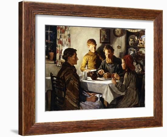 The Saffron Cake, 1920 (Oil on Canvas)-Stanhope Alexander Forbes-Framed Giclee Print