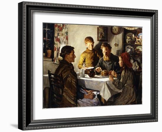 The Saffron Cake, 1920 (Oil on Canvas)-Stanhope Alexander Forbes-Framed Giclee Print