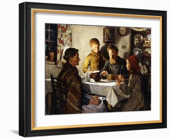 The Saffron Cake, 1920 (Oil on Canvas)-Stanhope Alexander Forbes-Framed Giclee Print