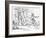 The Saga of Lorelei, Engraved by J. Dielmann-Alfred Rethel-Framed Giclee Print