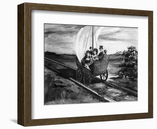 The Sail Car-null-Framed Giclee Print