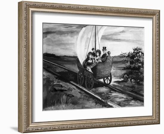 The Sail Car-null-Framed Giclee Print