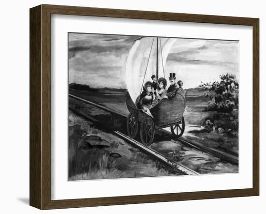 The Sail Car-null-Framed Giclee Print