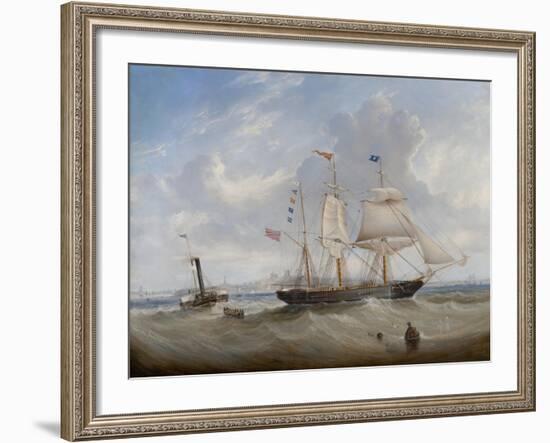 The Sailing Ship 'Anne' Leaving the River Tyne, 1859-John Scott-Framed Giclee Print