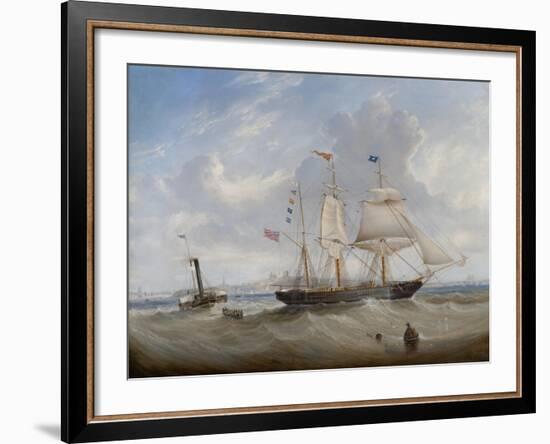 The Sailing Ship 'Anne' Leaving the River Tyne, 1859-John Scott-Framed Giclee Print