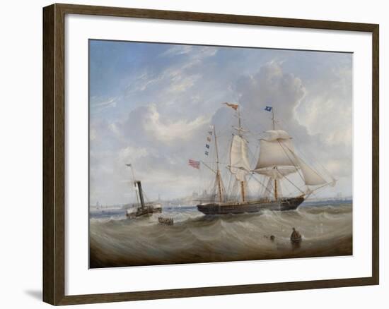 The Sailing Ship 'Anne' Leaving the River Tyne, 1859-John Scott-Framed Giclee Print