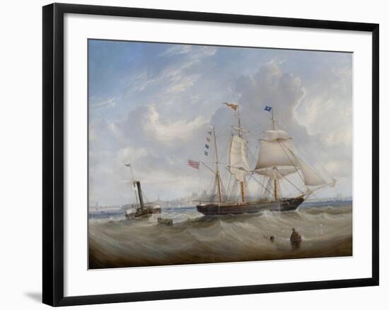 The Sailing Ship 'Anne' Leaving the River Tyne, 1859-John Scott-Framed Giclee Print