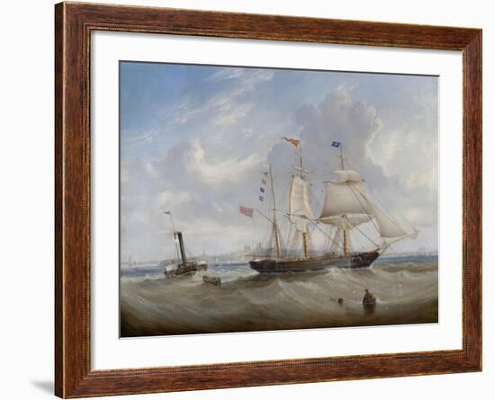 The Sailing Ship 'Anne' Leaving the River Tyne, 1859-John Scott-Framed Giclee Print