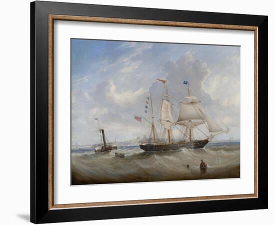 The Sailing Ship 'Anne' Leaving the River Tyne, 1859-John Scott-Framed Giclee Print