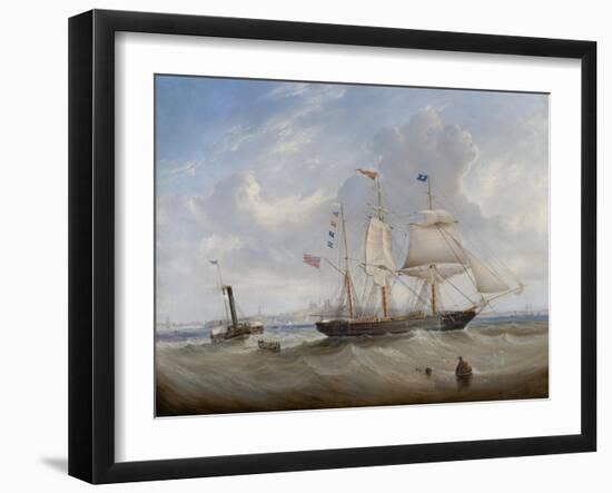 The Sailing Ship 'Anne' Leaving the River Tyne, 1859-John Scott-Framed Giclee Print