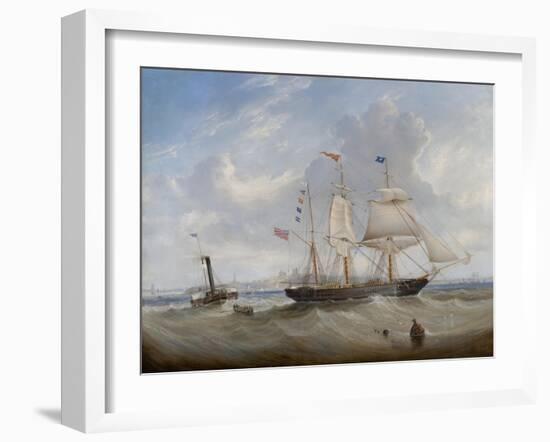 The Sailing Ship 'Anne' Leaving the River Tyne, 1859-John Scott-Framed Giclee Print