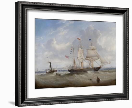 The Sailing Ship 'Anne' Leaving the River Tyne, 1859-John Scott-Framed Giclee Print