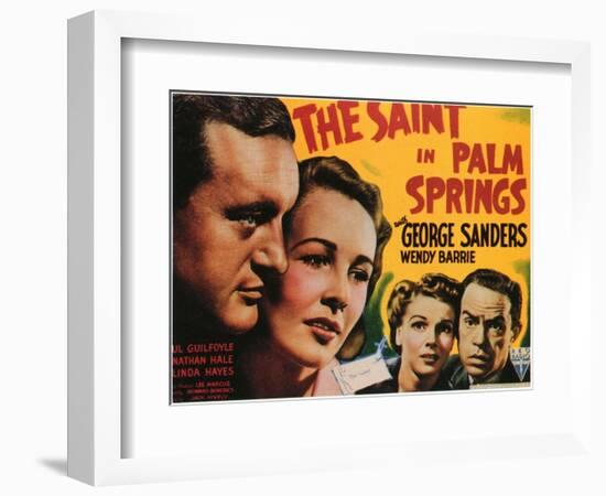 The Saint in Palm Springs, 1941-null-Framed Art Print