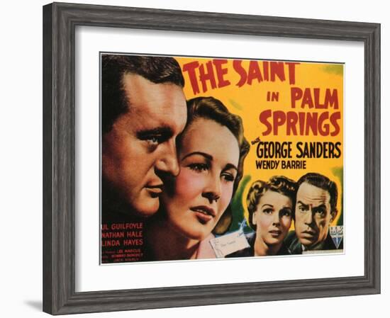 The Saint in Palm Springs, 1941-null-Framed Art Print