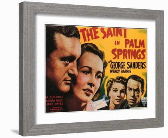 The Saint in Palm Springs, 1941-null-Framed Art Print