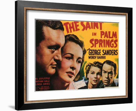 The Saint in Palm Springs, 1941-null-Framed Art Print