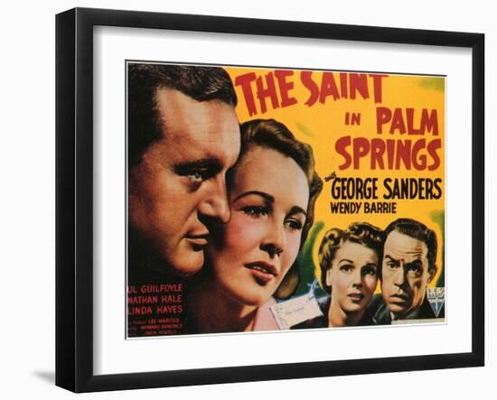 The Saint in Palm Springs, 1941-null-Framed Art Print