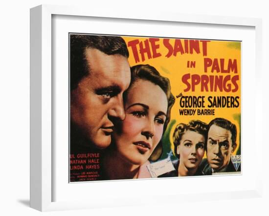 The Saint in Palm Springs, 1941-null-Framed Art Print