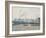 The Saint-Sever Bridge, Rouen: Mist, 1896-Camille Pissarro-Framed Giclee Print