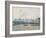 The Saint-Sever Bridge, Rouen: Mist, 1896-Camille Pissarro-Framed Giclee Print