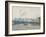 The Saint-Sever Bridge, Rouen: Mist, 1896-Camille Pissarro-Framed Giclee Print