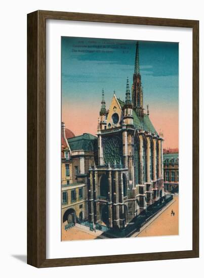The Sainte-Chapelle (Holy Chapel), Paris, c1920-Unknown-Framed Giclee Print