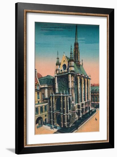 The Sainte-Chapelle (Holy Chapel), Paris, c1920-Unknown-Framed Giclee Print