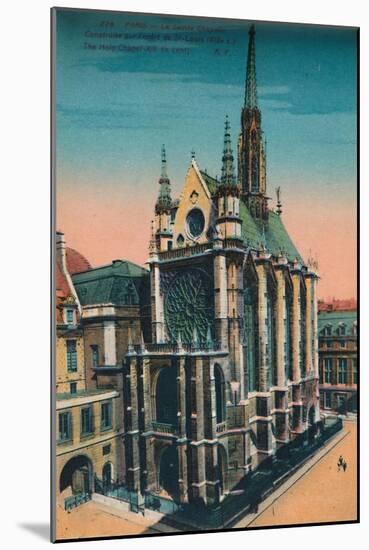 The Sainte-Chapelle (Holy Chapel), Paris, c1920-Unknown-Mounted Giclee Print