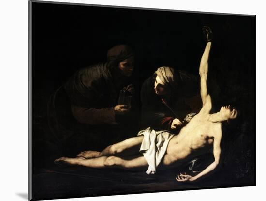 The Saints Sebastian, Irene and Lucia, 1628-Jusepe de Ribera-Mounted Giclee Print