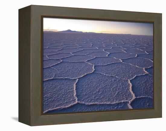 The Salar De Uyuni Salt Flat and Andes Mountains in the Distance-Sergio Ballivian-Framed Premier Image Canvas