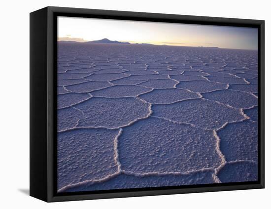 The Salar De Uyuni Salt Flat and Andes Mountains in the Distance-Sergio Ballivian-Framed Premier Image Canvas
