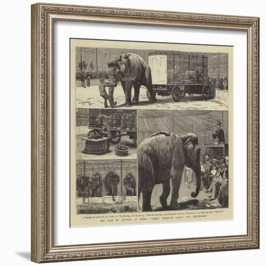 The Sale by Auction of Myers' Great American Circus and Hippodrome-John Charles Dollman-Framed Giclee Print