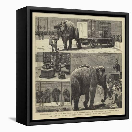 The Sale by Auction of Myers' Great American Circus and Hippodrome-John Charles Dollman-Framed Premier Image Canvas