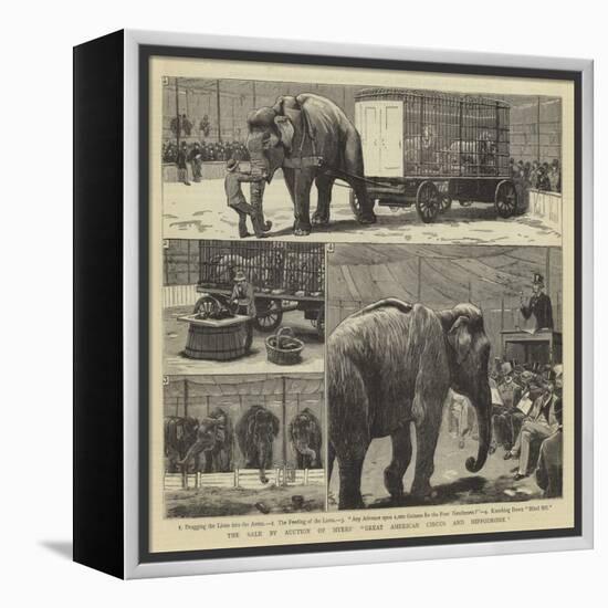 The Sale by Auction of Myers' Great American Circus and Hippodrome-John Charles Dollman-Framed Premier Image Canvas