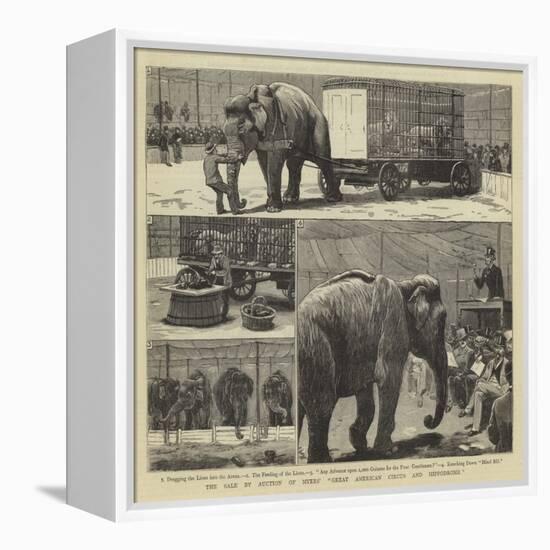 The Sale by Auction of Myers' Great American Circus and Hippodrome-John Charles Dollman-Framed Premier Image Canvas