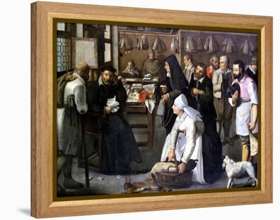 The Sale of Nature, C1584-1637-Pieter Brueghel the Younger-Framed Premier Image Canvas