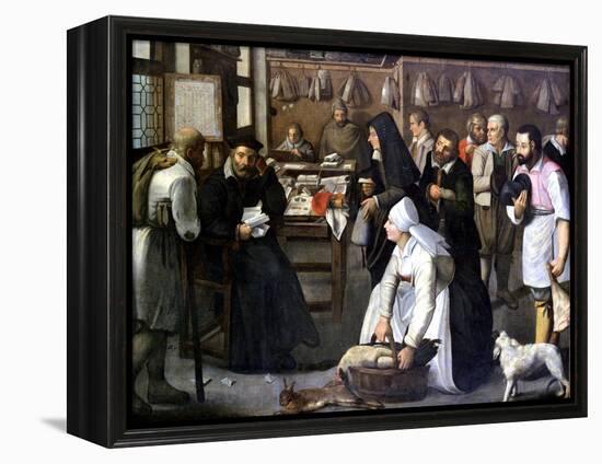 The Sale of Nature, C1584-1637-Pieter Brueghel the Younger-Framed Premier Image Canvas