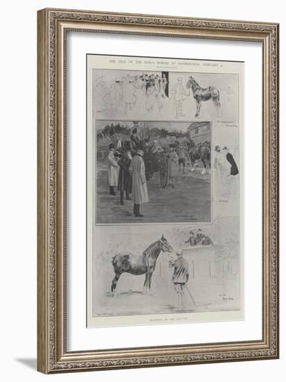 The Sale of the King's Horses at Sandringham, 4 February-Ralph Cleaver-Framed Giclee Print