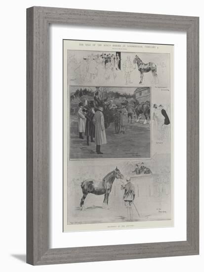 The Sale of the King's Horses at Sandringham, 4 February-Ralph Cleaver-Framed Giclee Print