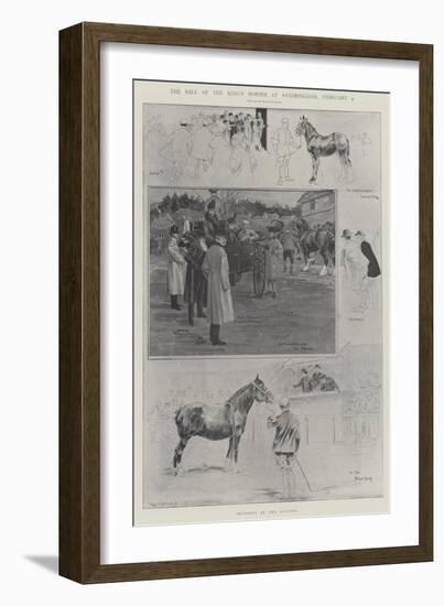 The Sale of the King's Horses at Sandringham, 4 February-Ralph Cleaver-Framed Giclee Print