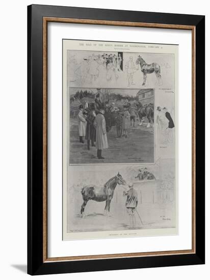 The Sale of the King's Horses at Sandringham, 4 February-Ralph Cleaver-Framed Giclee Print