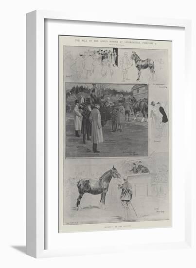 The Sale of the King's Horses at Sandringham, 4 February-Ralph Cleaver-Framed Giclee Print