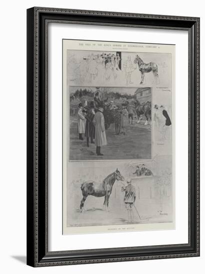 The Sale of the King's Horses at Sandringham, 4 February-Ralph Cleaver-Framed Giclee Print