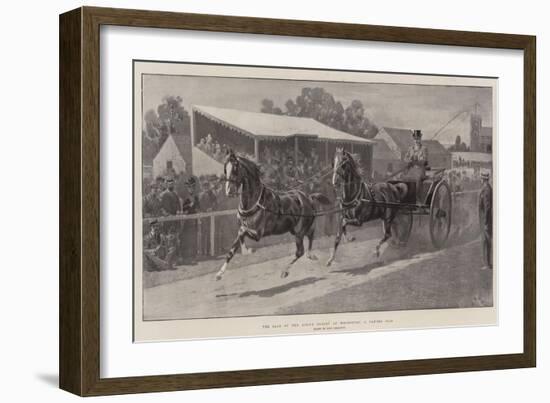 The Sale of the King's Horses at Wolferton, a Tandem Pair-John Charlton-Framed Giclee Print